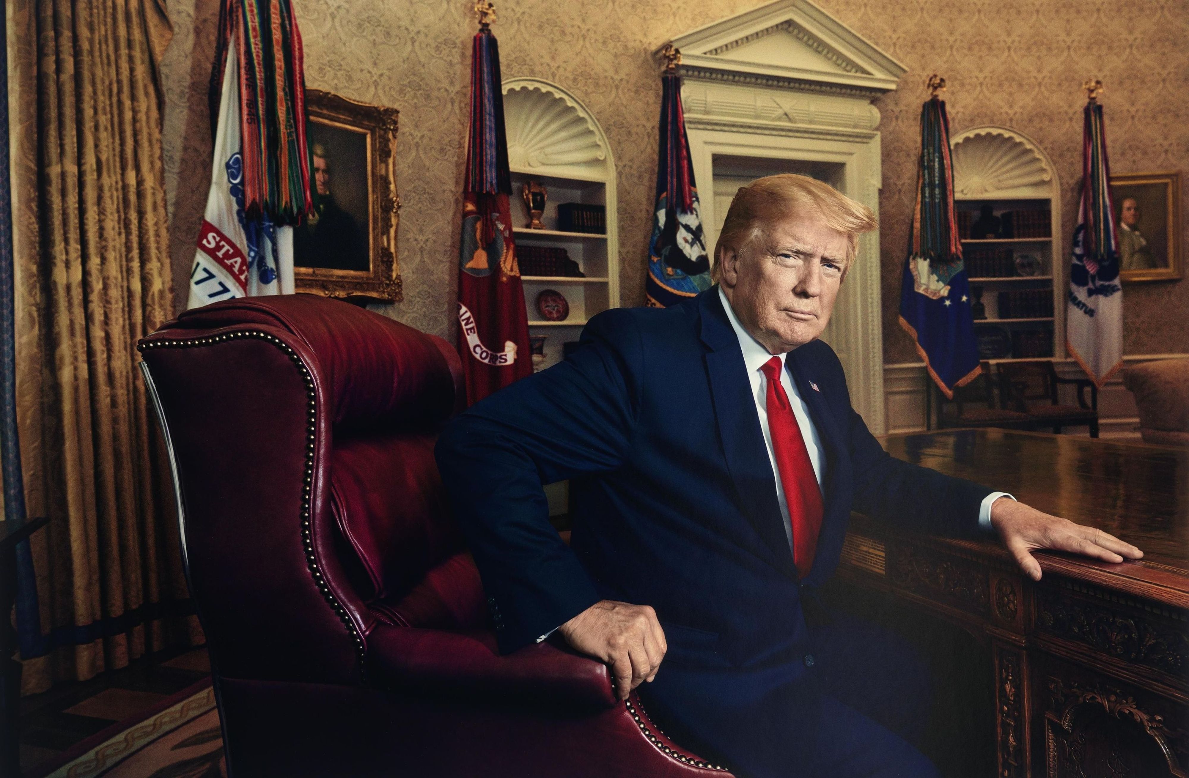 파일:Donald Trump presidential portrait (National Portrait Gallery).jpg