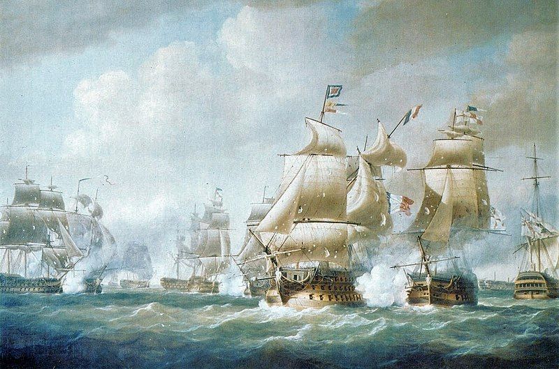 파일:800px-Battle_of_Santo_Domingo_(French_and_British_ships).jpg