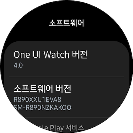 파일:One UI Watch 4_Version.png