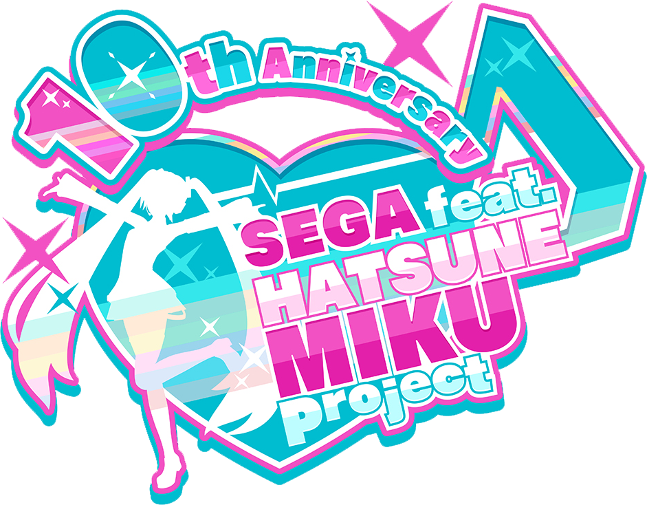 파일:SEGA feat. HATSUNE MIKU Project 10주년 기념 로고.png